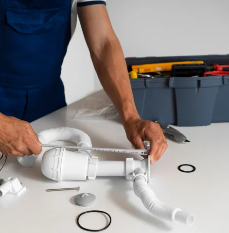 Plumber installing drainage pipe and fittings – Plumber Pro Dallas