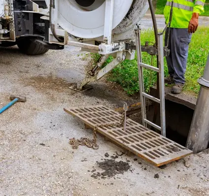 Worker inspecting Sewer Line - Plumber Pro Dallas