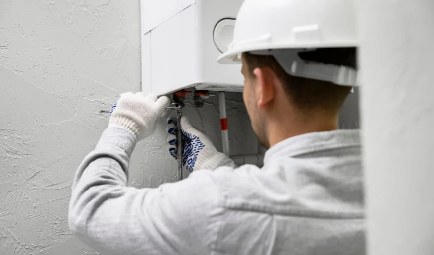 Plumber servicing water heater and internal piping – Plumber Pro Dallas